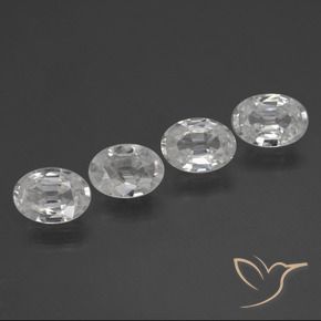 Shop natural 4.15ct ホワイト ジルコン gems, 楕円形, from カンボジア at GemSelect. In stock, global shipping!