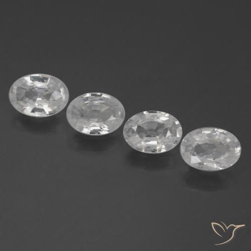 Shop natural 3.94ct ホワイト ジルコン gems, 楕円形, from カンボジア at GemSelect. In stock, global shipping!