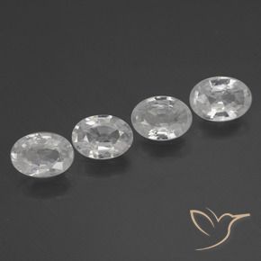 Shop natural 3.94ct ホワイト ジルコン gems, 楕円形, from カンボジア at GemSelect. In stock, global shipping!