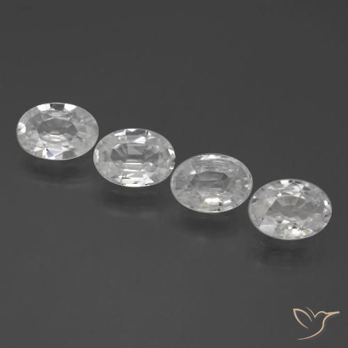 Shop natural 4.13ct ホワイト ジルコン gems, 楕円形, from カンボジア at GemSelect. In stock, global shipping!