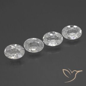 Shop natural 4.13ct ホワイト ジルコン gems, 楕円形, from カンボジア at GemSelect. In stock, global shipping!