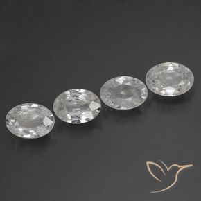 Shop natural 4.09ct ホワイト ジルコン gems, 楕円形, from カンボジア at GemSelect. In stock, global shipping!