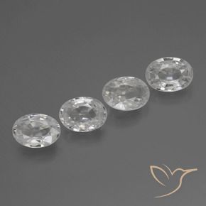 Shop natural 4.16ct ホワイト ジルコン gems, 楕円形, from カンボジア at GemSelect. In stock, global shipping!