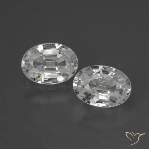 Shop natural 2.32ct ホワイト ジルコン gems, 楕円形, from カンボジア at GemSelect. In stock, global shipping!