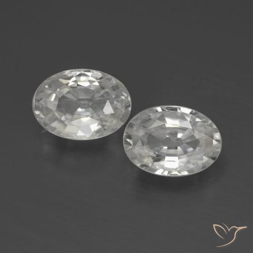 Shop natural 2.28ct ホワイト ジルコン gems, 楕円形, from カンボジア at GemSelect. In stock, global shipping!