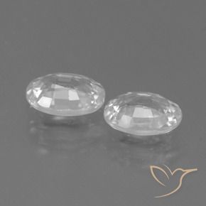 Shop natural 2.30ct ホワイト ジルコン gems, 楕円形, from カンボジア at GemSelect. In stock, global shipping!
