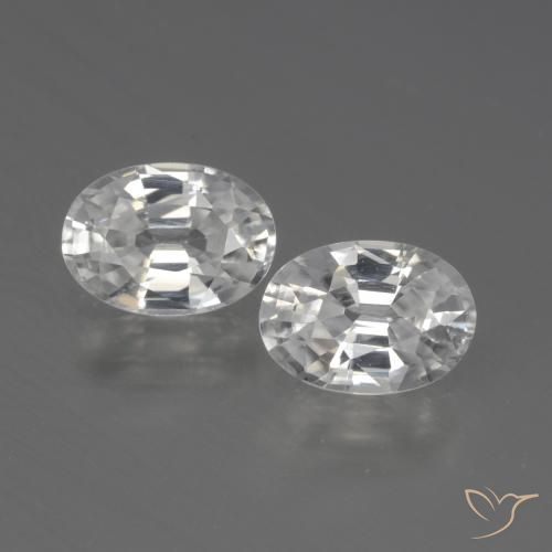 Shop natural 2.34ct ホワイト ジルコン gems, 楕円形, from カンボジア at GemSelect. In stock, global shipping!