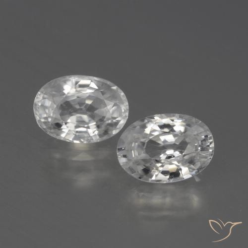 Shop natural 2.45ct ホワイト ジルコン gems, 楕円形, from カンボジア at GemSelect. In stock, global shipping!