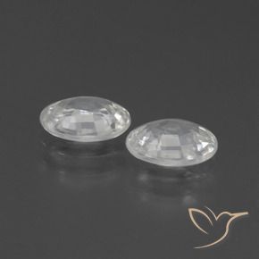 Shop natural 2.10ct ホワイト ジルコン gems, 楕円形, from カンボジア at GemSelect. In stock, global shipping!
