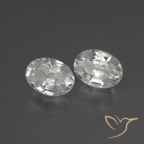 Shop natural 2.46ct ホワイト ジルコン gems, 楕円形, from カンボジア at GemSelect. In stock, global shipping!