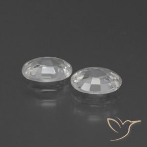 Shop natural 2.28ct ホワイト ジルコン gems, 楕円形, from カンボジア at GemSelect. In stock, global shipping!