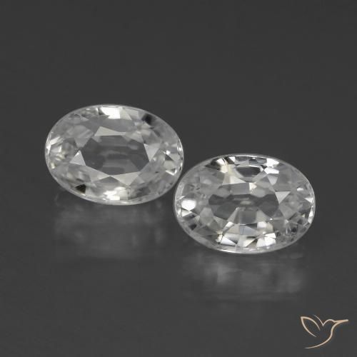 Shop natural 2.86ct ホワイト ジルコン gems, 楕円形, from カンボジア at GemSelect. In stock, global shipping!