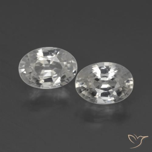 Shop natural 2.27ct ホワイト ジルコン gems, 楕円形, from カンボジア at GemSelect. In stock, global shipping!