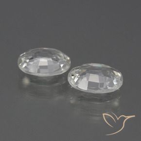 Shop natural 2.28ct ホワイト ジルコン gems, 楕円形, from カンボジア at GemSelect. In stock, global shipping!