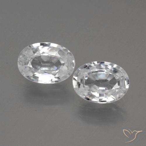 Shop natural 2.37ct ホワイト ジルコン gems, 楕円形, from カンボジア at GemSelect. In stock, global shipping!