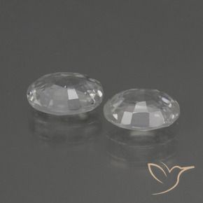 Shop natural 2.30ct ホワイト ジルコン gems, 楕円形, from カンボジア at GemSelect. In stock, global shipping!