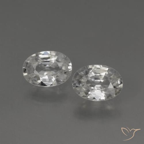 Shop natural 2.13ct ホワイト ジルコン gems, 楕円形, from カンボジア at GemSelect. In stock, global shipping!