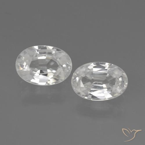 Shop natural 2.33ct ホワイト ジルコン gems, 楕円形, from カンボジア at GemSelect. In stock, global shipping!