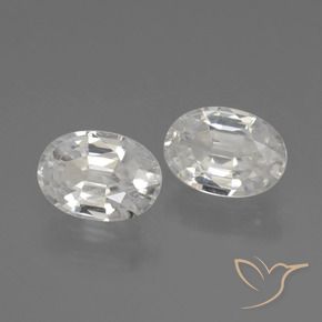 Shop natural 2.41ct ホワイト ジルコン gems, 楕円形, from カンボジア at GemSelect. In stock, global shipping!