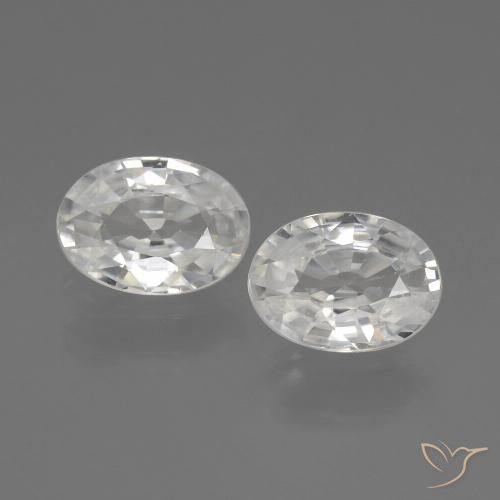 Shop natural 2.25ct ホワイト ジルコン gems, 楕円形, from カンボジア at GemSelect. In stock, global shipping!