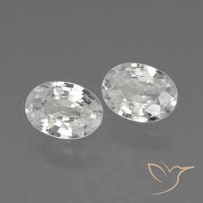 Shop natural 2.17ct ホワイト ジルコン gems, 楕円形, from カンボジア at GemSelect. In stock, global shipping!