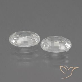 Shop natural 2.17ct ホワイト ジルコン gems, 楕円形, from カンボジア at GemSelect. In stock, global shipping!