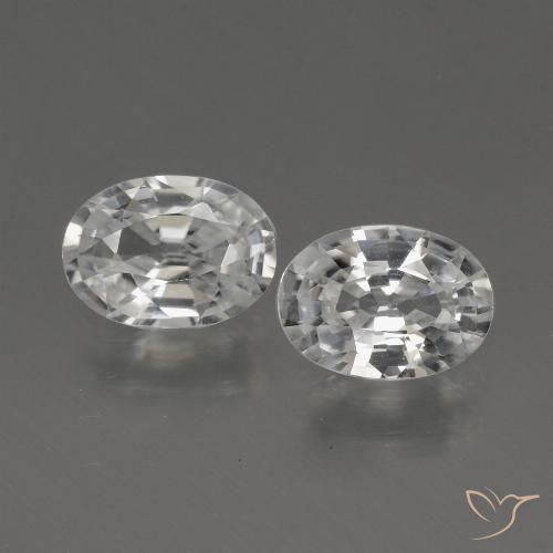 Shop natural 2.18ct ホワイト ジルコン gems, 楕円形, from カンボジア at GemSelect. In stock, global shipping!
