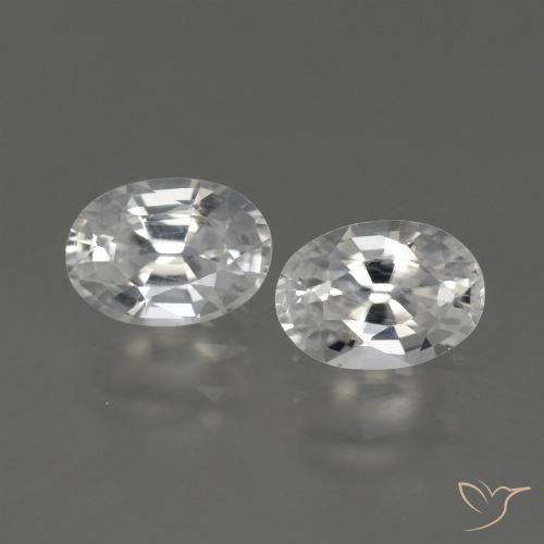 Shop natural 2.40ct ホワイト ジルコン gems, 楕円形, from カンボジア at GemSelect. In stock, global shipping!