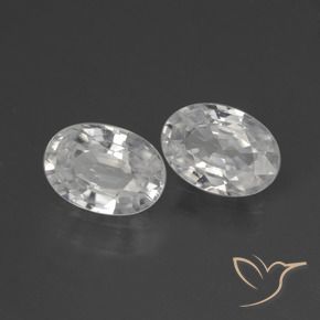 Shop natural 2.27ct ホワイト ジルコン gems, 楕円形, from カンボジア at GemSelect. In stock, global shipping!