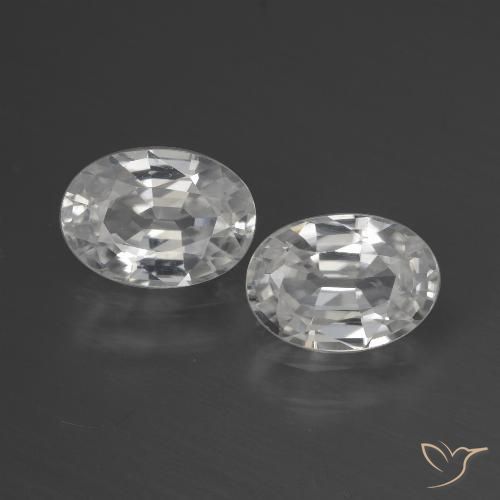 Shop natural 2.39ct ホワイト ジルコン gems, 楕円形, from カンボジア at GemSelect. In stock, global shipping!