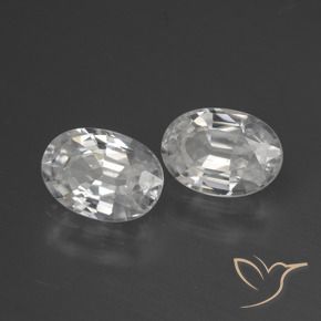 Shop natural 2.39ct ホワイト ジルコン gems, 楕円形, from カンボジア at GemSelect. In stock, global shipping!