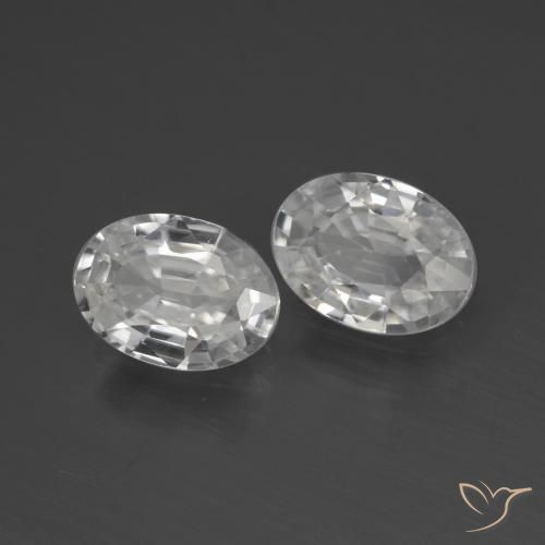 Shop natural 2.19ct ホワイト ジルコン gems, 楕円形, from カンボジア at GemSelect. In stock, global shipping!