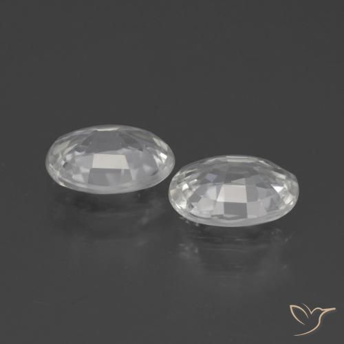 Shop natural 2.19ct ホワイト ジルコン gems, 楕円形, from カンボジア at GemSelect. In stock, global shipping!