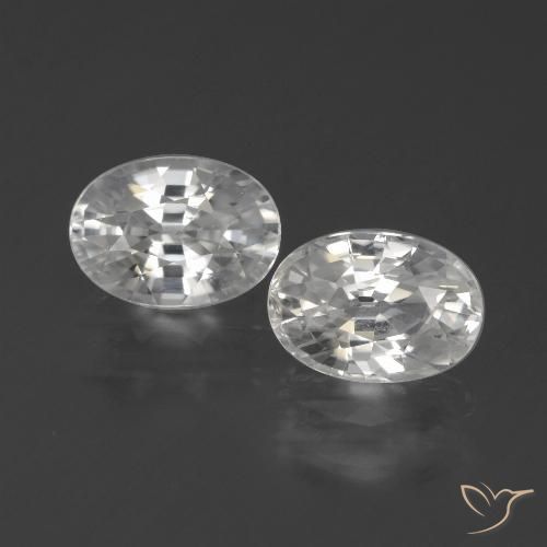 Shop natural 2.68ct ホワイト ジルコン gems, 楕円形, from カンボジア at GemSelect. In stock, global shipping!
