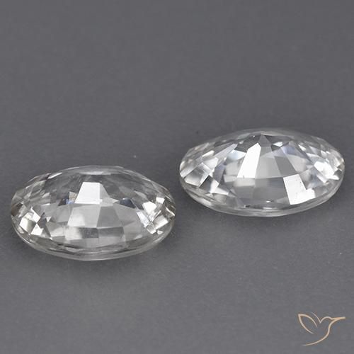 Shop natural 1.96ct ホワイト ジルコン gems, 楕円形, from カンボジア at GemSelect. In stock, global shipping!