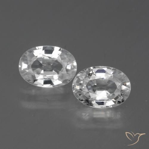 Shop natural 2.59ct ホワイト ジルコン gems, 楕円形, from カンボジア at GemSelect. In stock, global shipping!