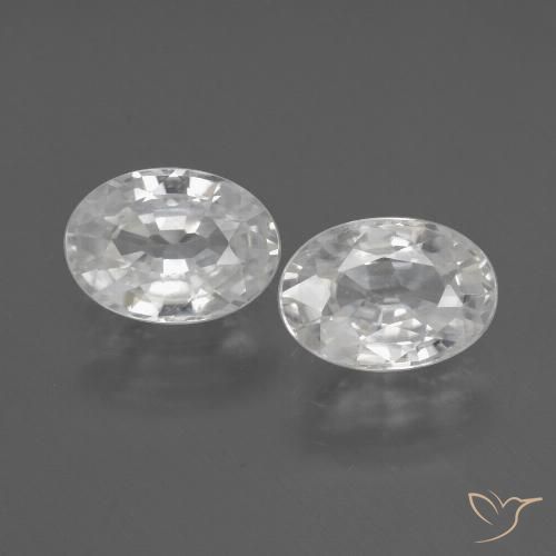 Shop natural 2.48ct ホワイト ジルコン gems, 楕円形, from カンボジア at GemSelect. In stock, global shipping!