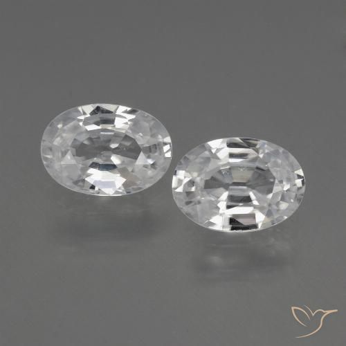 Shop natural 2.19ct ホワイト ジルコン gems, 楕円形, from カンボジア at GemSelect. In stock, global shipping!