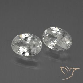 Shop natural 2.14ct ホワイト ジルコン gems, 楕円形, from カンボジア at GemSelect. In stock, global shipping!