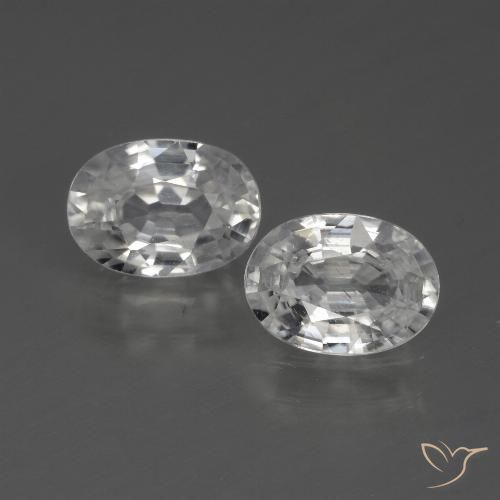 Shop natural 2.30ct ホワイト ジルコン gems, 楕円形, from カンボジア at GemSelect. In stock, global shipping!