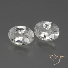 Shop natural 2.18ct ホワイト ジルコン gems, 楕円形, from カンボジア at GemSelect. In stock, global shipping!