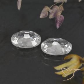 Shop natural 2.28ct ホワイト ジルコン gems, 楕円形, from カンボジア at GemSelect. In stock, global shipping!