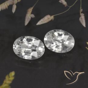 Shop natural 2.33ct ホワイト ジルコン gems, 楕円形, from カンボジア at GemSelect. In stock, global shipping!