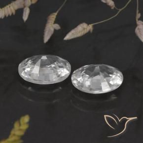 Shop natural 2.33ct ホワイト ジルコン gems, 楕円形, from カンボジア at GemSelect. In stock, global shipping!
