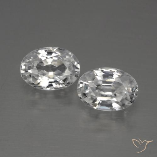Shop natural 2.42ct ホワイト ジルコン gems, 楕円形, from カンボジア at GemSelect. In stock, global shipping!