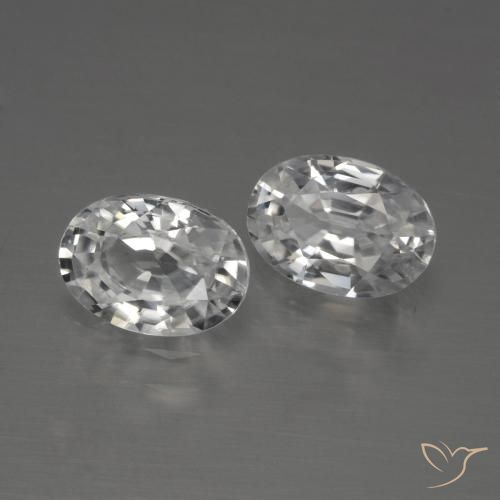 Shop natural 2.42ct ホワイト ジルコン gems, 楕円形, from カンボジア at GemSelect. In stock, global shipping!