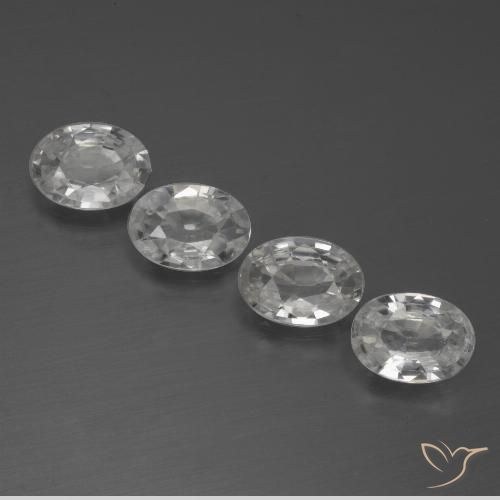 Shop natural 4.34ct ホワイト ジルコン gems, 楕円形, from カンボジア at GemSelect. In stock, global shipping!