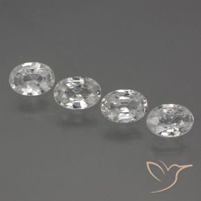 Shop natural 3.98ct ホワイト ジルコン gems, 楕円形, from カンボジア at GemSelect. In stock, global shipping!