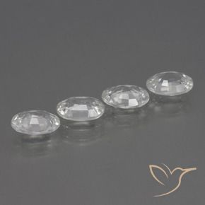 Shop natural 4.34ct クリアホワイト ジルコン gems, 楕円形, from カンボジア at GemSelect. In stock, global shipping!