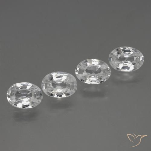 Shop natural 4.11ct ホワイト ジルコン gems, 楕円形, from カンボジア at GemSelect. In stock, global shipping!
